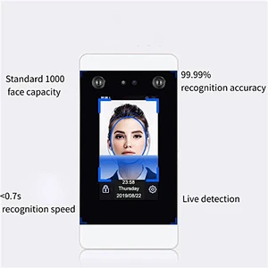 Turnstile Gate Access Control With Facial Recognition Camera And Time Attendance  Detection