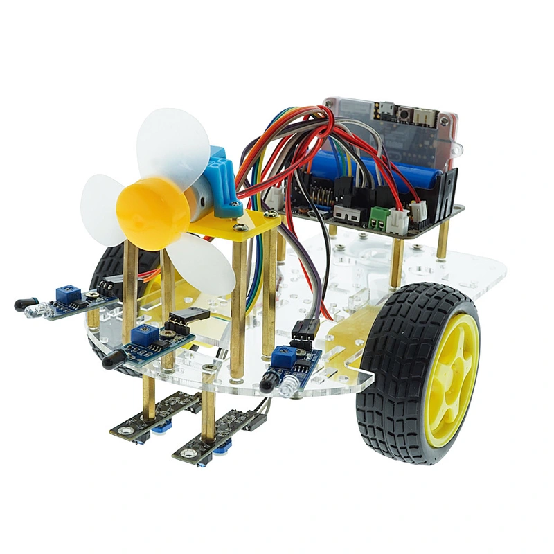 Smart Robot Car Kit Line Tracking Fire Fighting Infrared Bluetooth ...