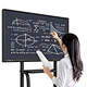 4k 10 points finger infrared touch interactive whiteboard 65 inch digital board for classroom