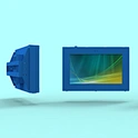 original manufacturer outdoor 49 inch dual side hanging LCD display with 3500 nits high brightness