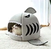 shark shape cat house for pet
