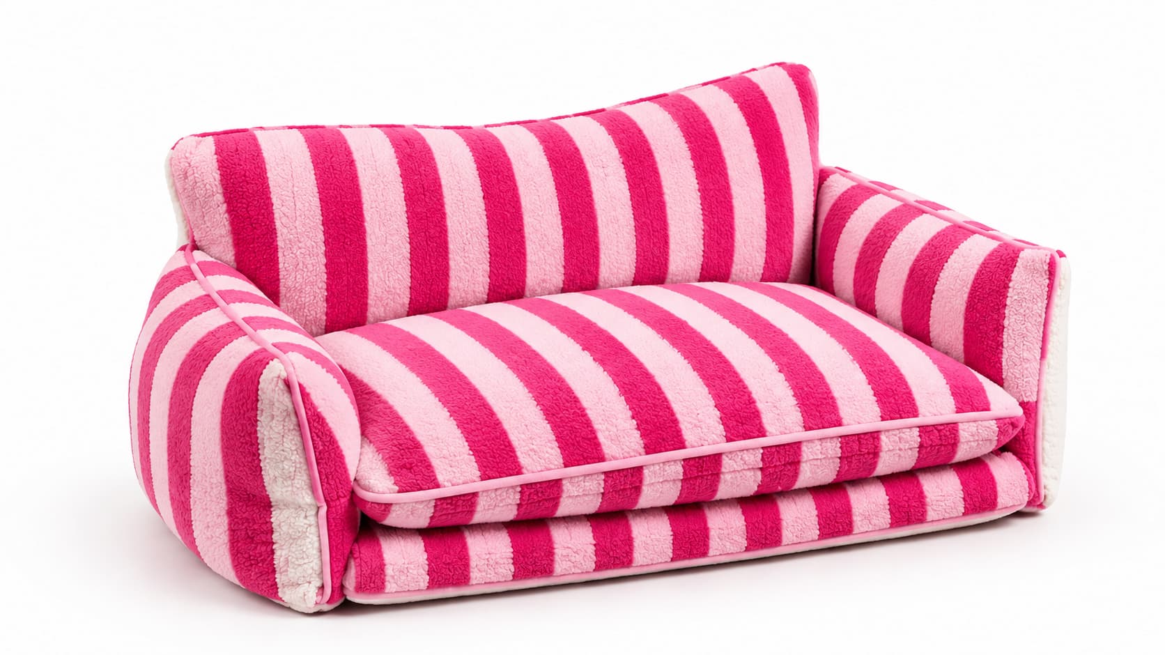 Striped pet sofa bed main visual
