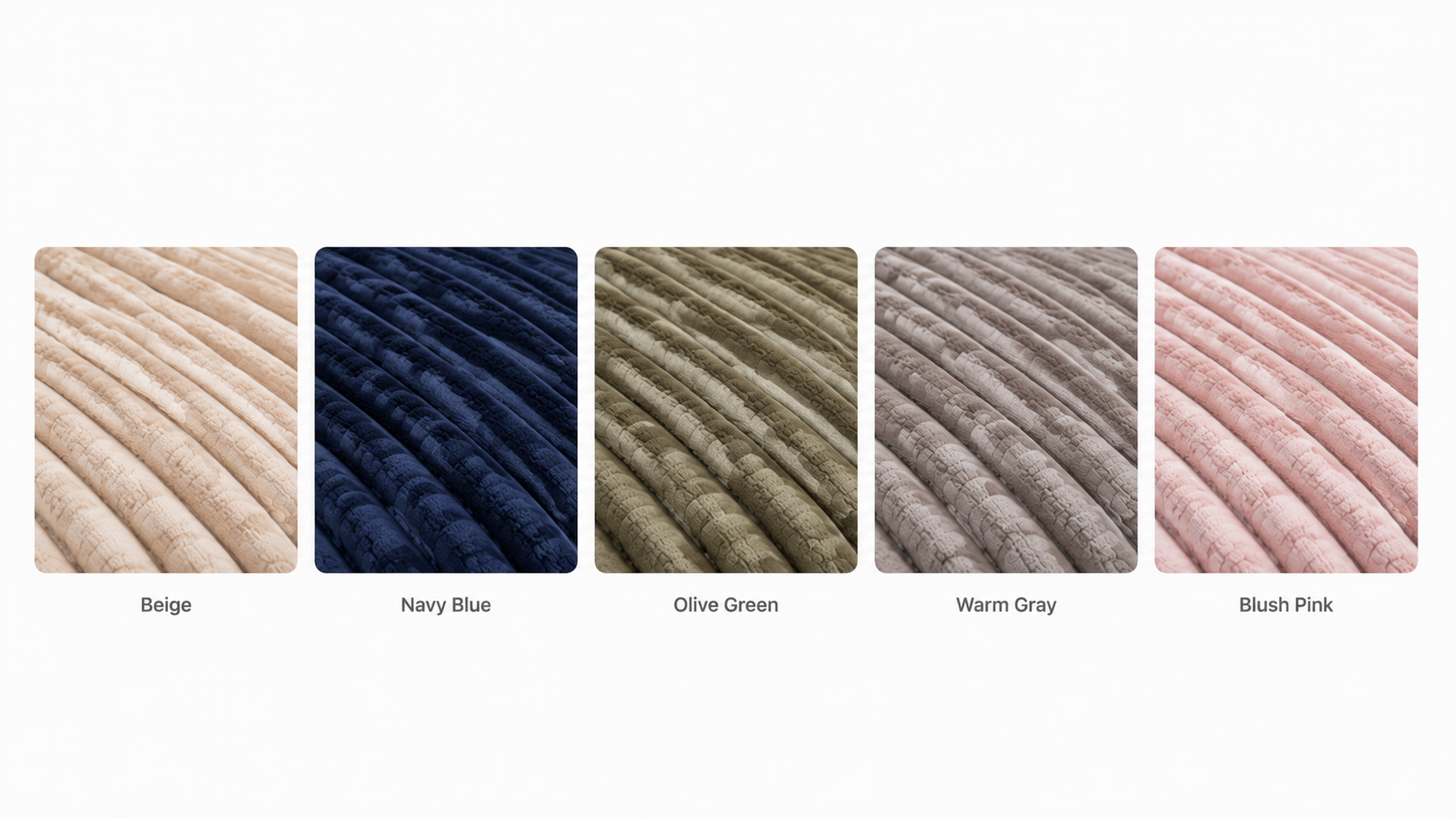 Color options for WL-BC005: Beige, Navy Blue, Olive Green, Warm Gray, Blush Pink