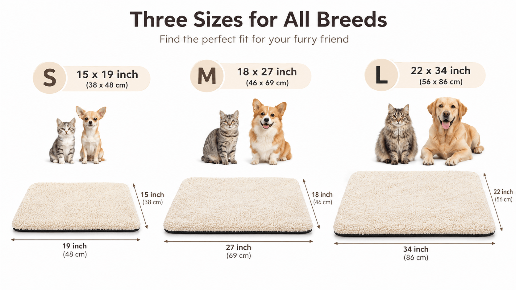 Size diagram S M L