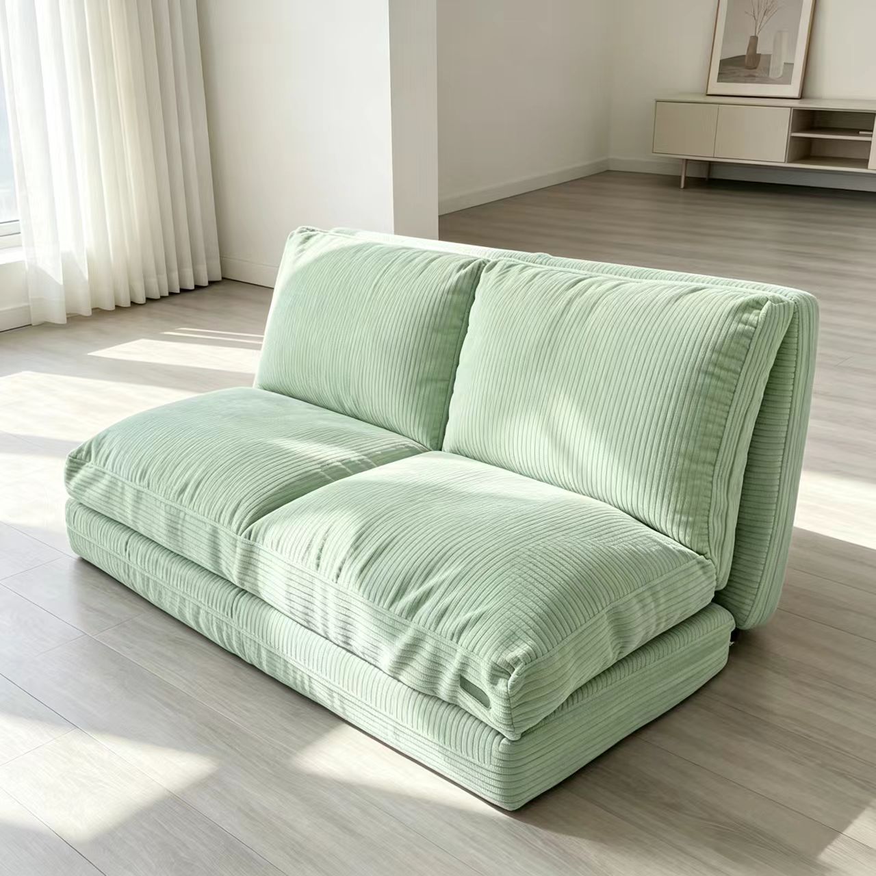 4 fold bean bag bed shredded foam filled
