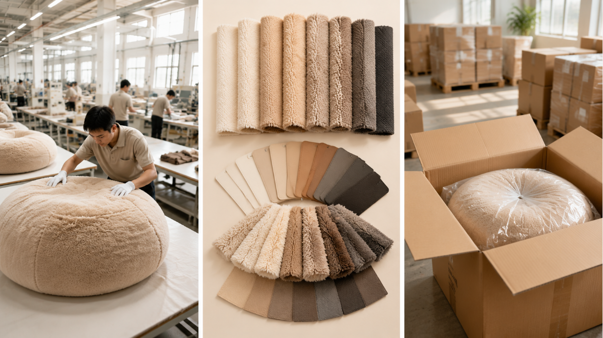 WL-BC008 khaki beige OEM customization: custom colors, fabric, logo, packaging