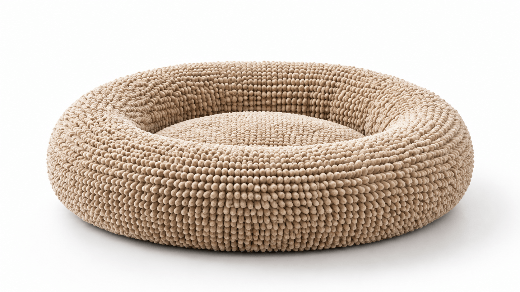 Beaded donut pet bed main visual