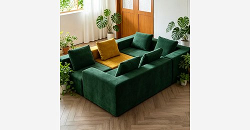 Modern Sectional Couch Set – Modular Compression Sofa in a Box ...