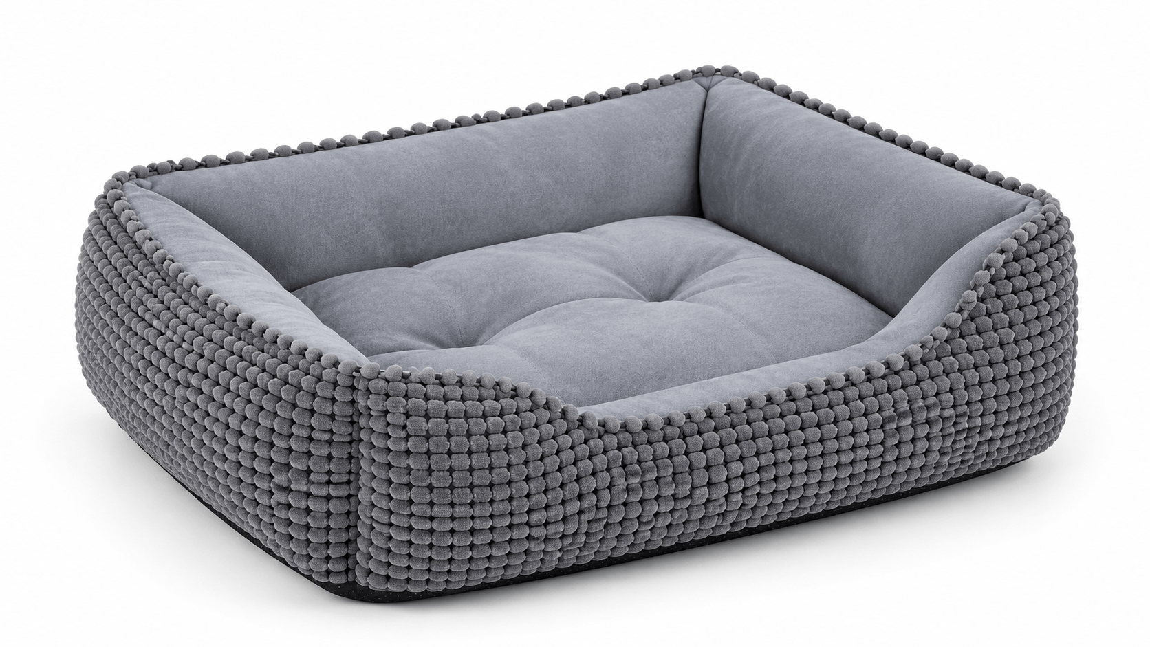 Chunky knit dog bed main visual