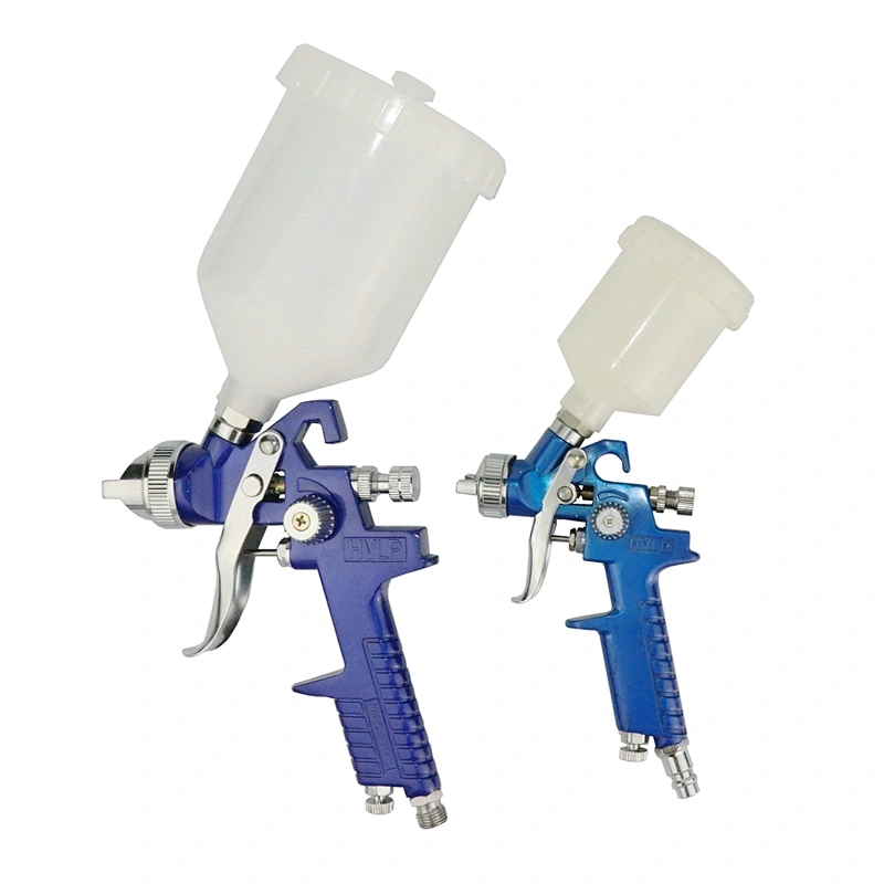 H2000 H827 KITS HVLP paint spray gun Blue Aluminum box kit