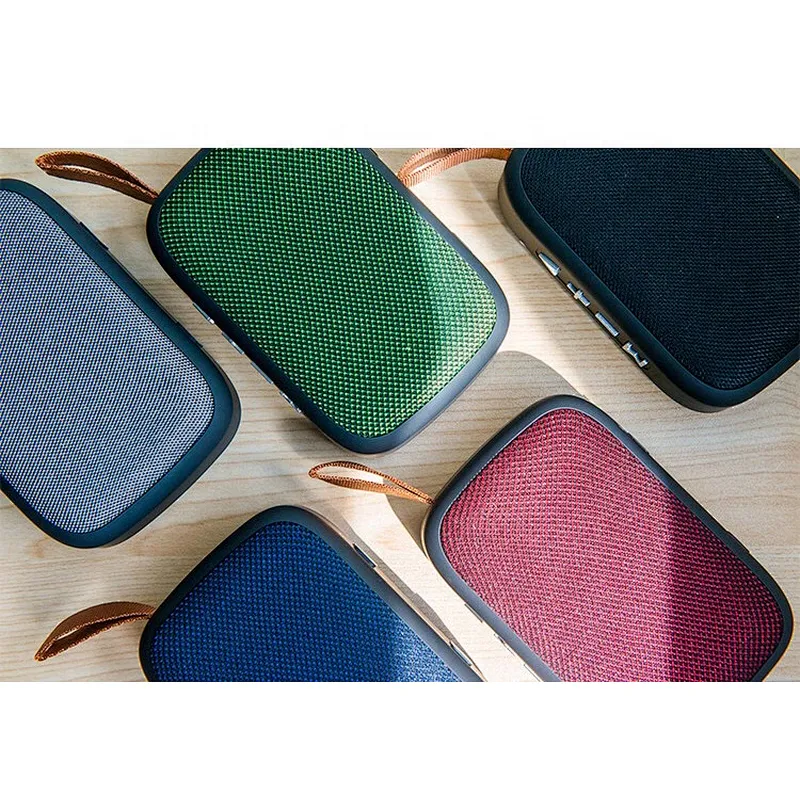 Portable Speakers YIXIANGLIN 2019 Fabric Texture Portable Mini Speaker Subwoofer Music Wireless Bluetooth Speaker for Yourself