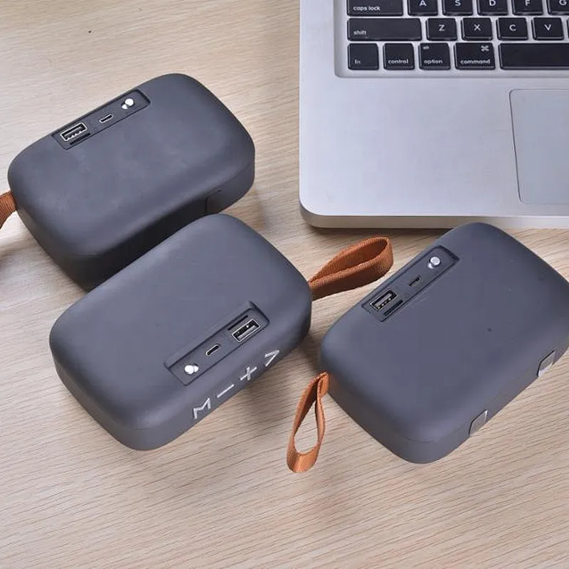 Portable Speakers YIXIANGLIN 2019 Fabric Texture Portable Mini Speaker Subwoofer Music Wireless Bluetooth Speaker for Yourself
