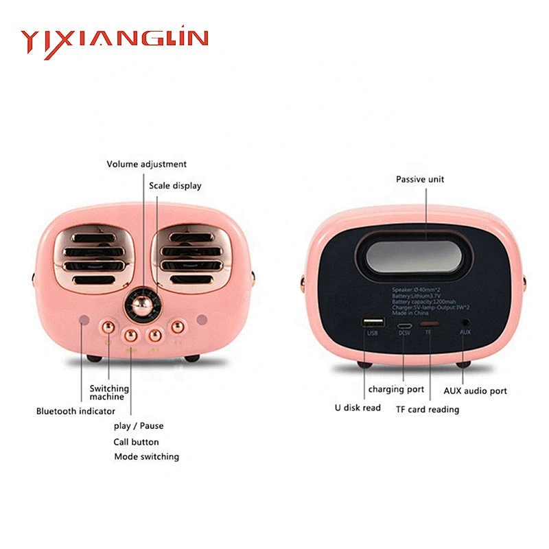 YIXIANGLIN 2019 Cute Portable Mini Cute Attractive Awesome Wireless Bluetooth speaker for Your Cute Daughter