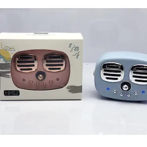 YIXIANGLIN Retro Gift mini speaker retro Portable Stereo Subwoofer For Christmas