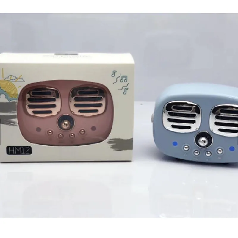 YIXIANGLIN Retro Gift mini speaker retro Portable Stereo Subwoofer For Christmas