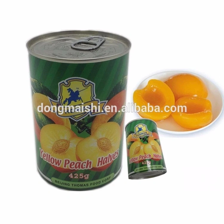 canned peaches