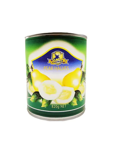 canned pear halves