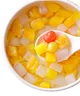 canned fruit cocktail in