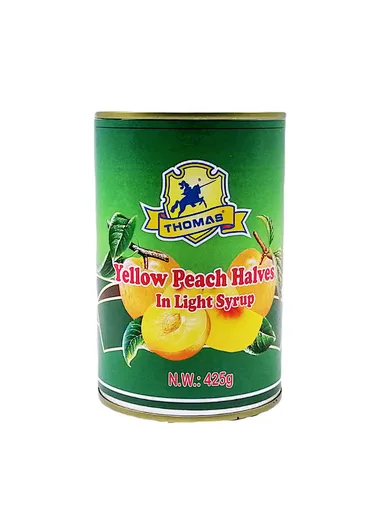 canned peach dices