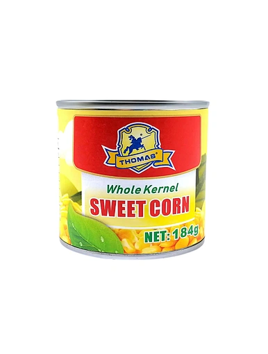 sweet canned corn kernels