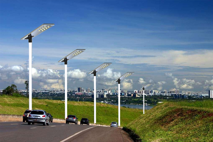 High Lumen Solar Street Light System For Sale 60w 80w 100w industrial solar street lights AIO for main road project lighting