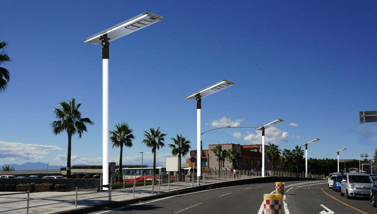 All in One 12V 30W Solar LED Street Light in Aluminum Body and with Microwave Sensor and Remote Control