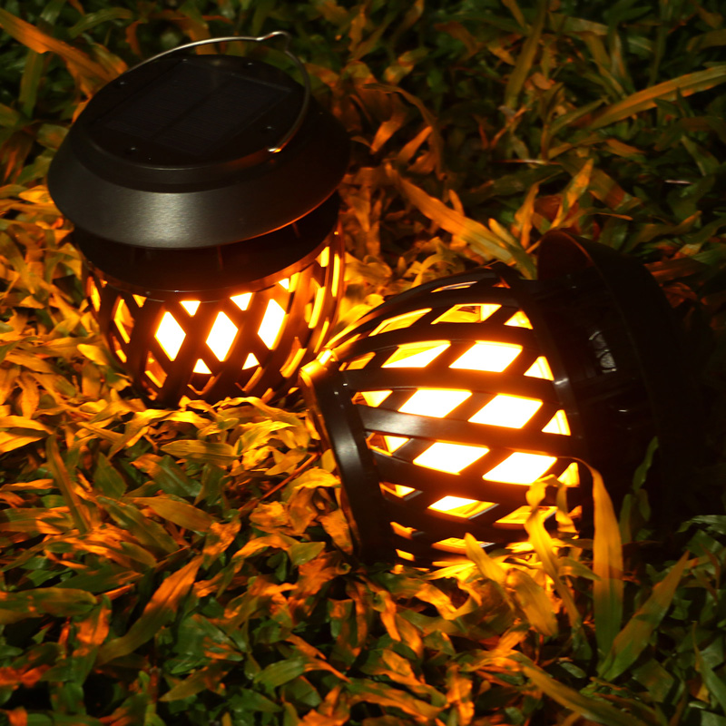 Newly Arrival Yard  Decor Landscape Lamp 96pcs Led Outdoor Patio Solar Lights Solar Fire Flickering Flame Torch
