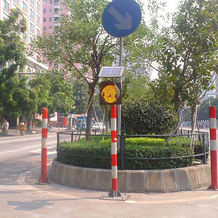 SHENZHEN ACMESHIHNE Wireless Solar Traffic Light Security Led Traffic Solar Powered Blinker Traffic Signal Light