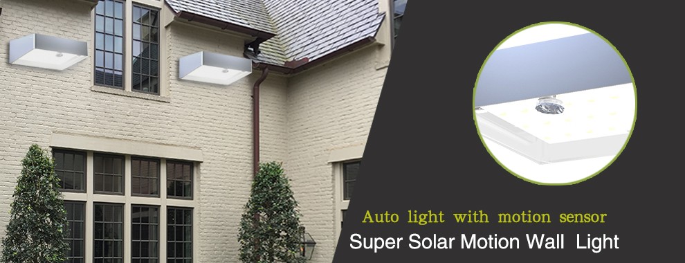 Solar powered lights for indoors solar wall lamp withe remote control easy-install solar led light PIR Motion sensor