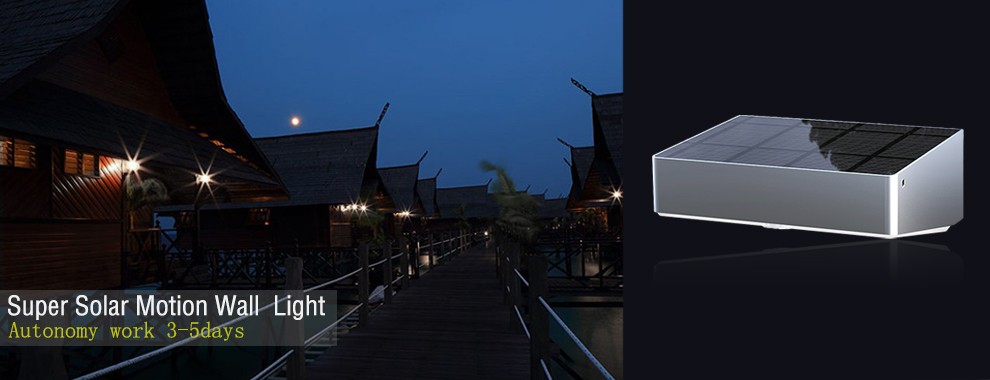 Solar powered lights for indoors solar wall lamp withe remote control easy-install solar led light PIR Motion sensor