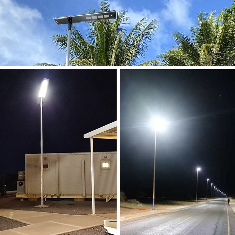 60W 80W 120W Aluminum Solar Powered Outdoor Solar Street Lamp Bracket Rotatable Led Solar Street Light