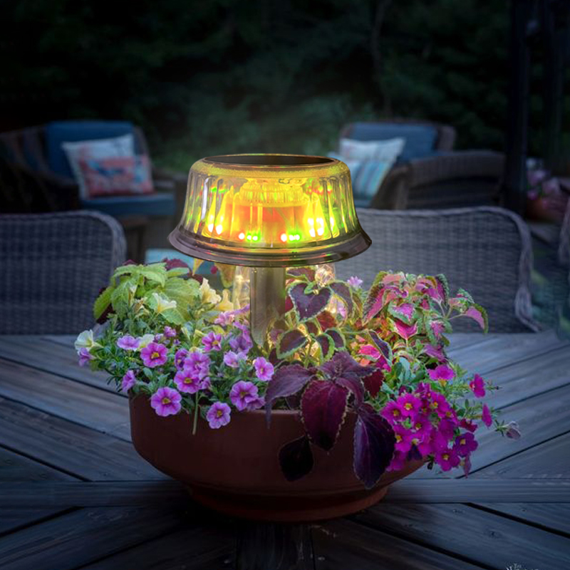 RGBW Jellyfish solar led garden lights for lawn pathway flower pot decoration and growing lighting