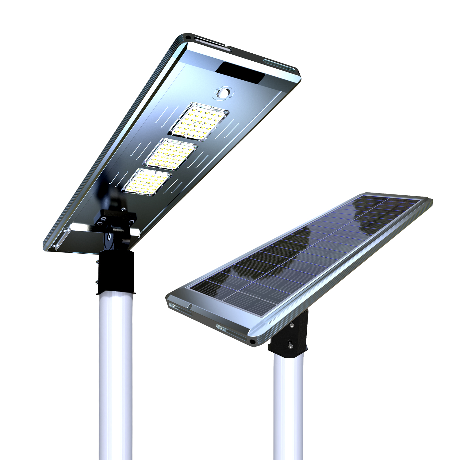 Commercial Solar Street Lighting with Pole 5-7M 40W-200W factory direct sales public road street light