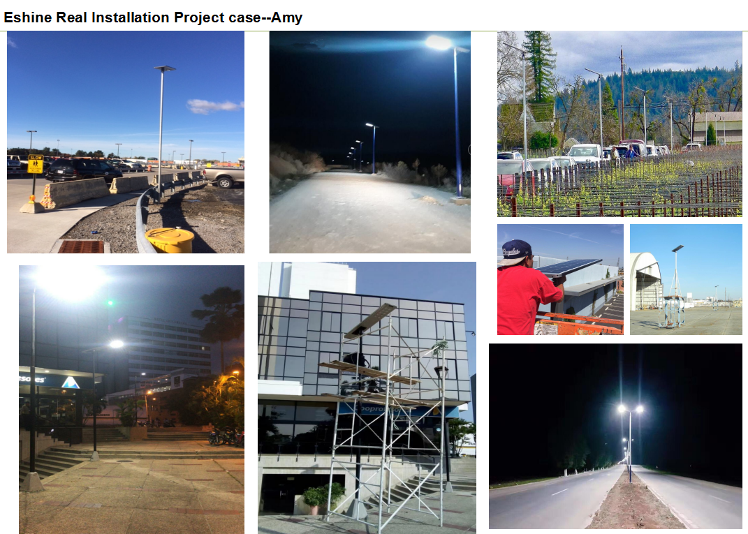 Commercial Solar Street Lighting with Pole 5-7M 40W-200W factory direct sales public road street light