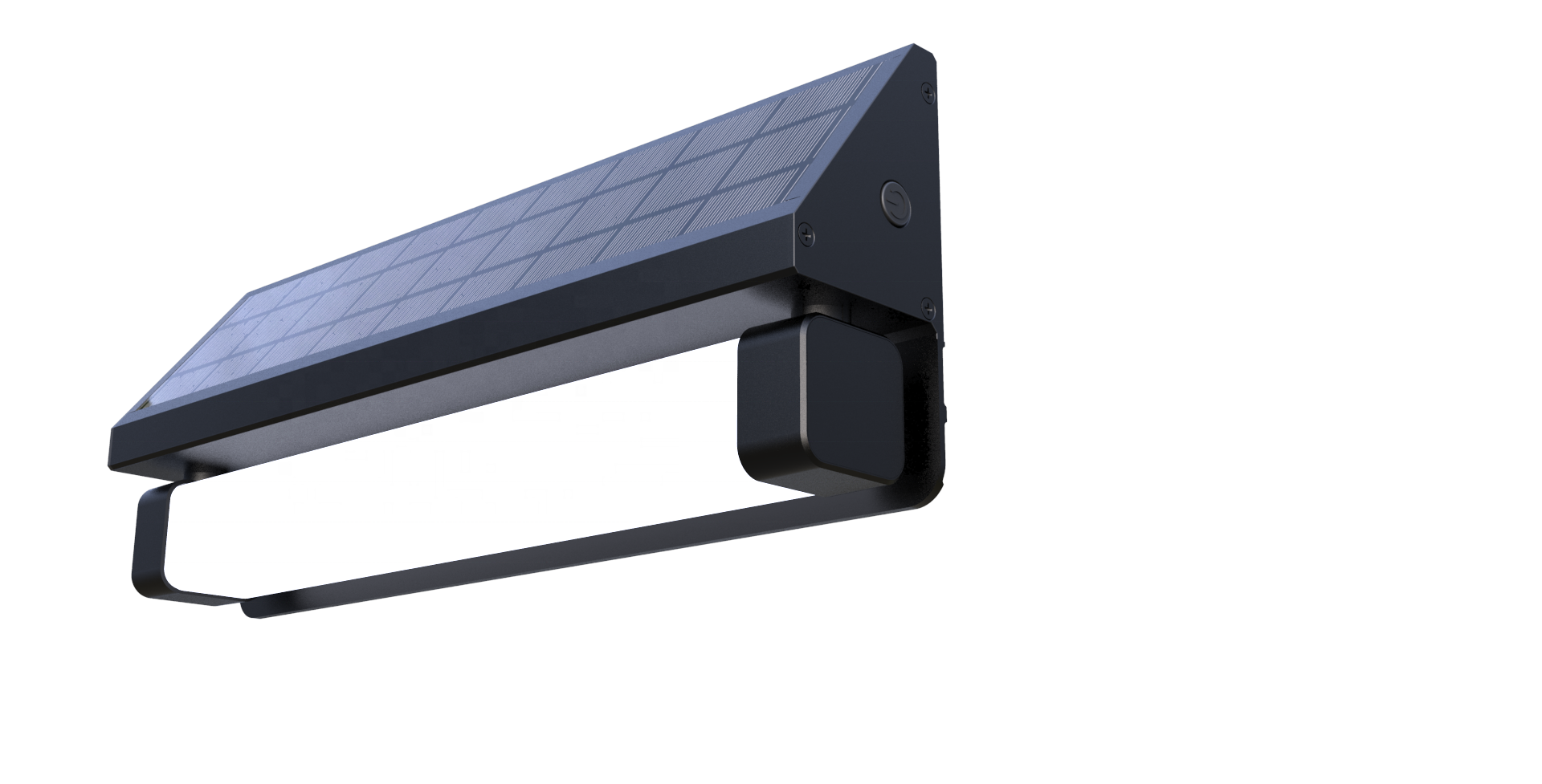 Aluminum Solar Led Waterproof Street Light With Microwave Motion Sensor Parking Lot Lights