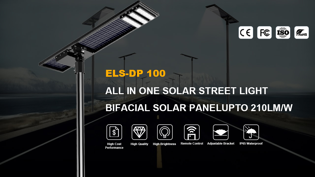 Remote Control Sensor Super Led Street Light with LIFEPO4 Battery