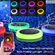 swimming pool solar colorful light