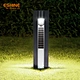 Double-sided glass solar bollard light