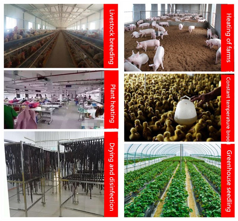Electric heating fan brooding constant temperature hot fan breeding greenhouse heating heater industrial dryer