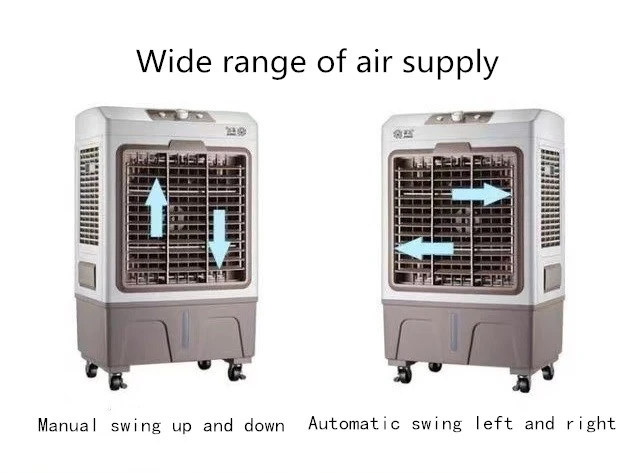 70L factory Industrial Movable water Evaporative Air Cooler Quick Conditioner Air Evaporative Cooler