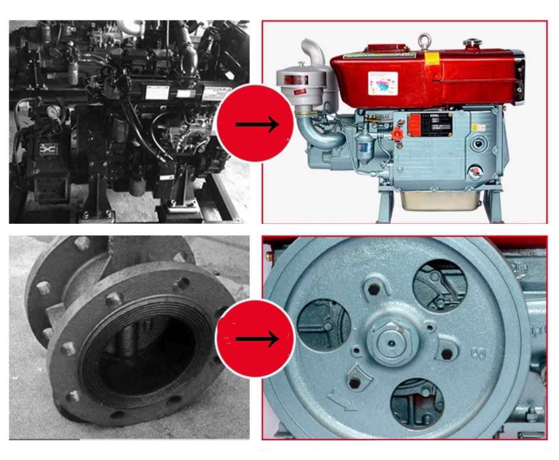 Agricultural diesel engine water cooling diesel engine single-cylinder hand crank electric start diesel engine