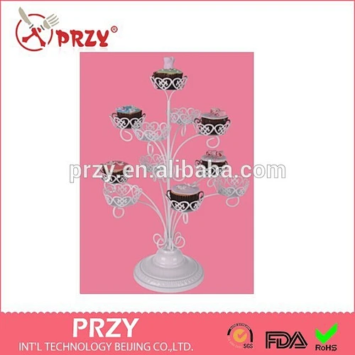 wedding cake metal display shelf