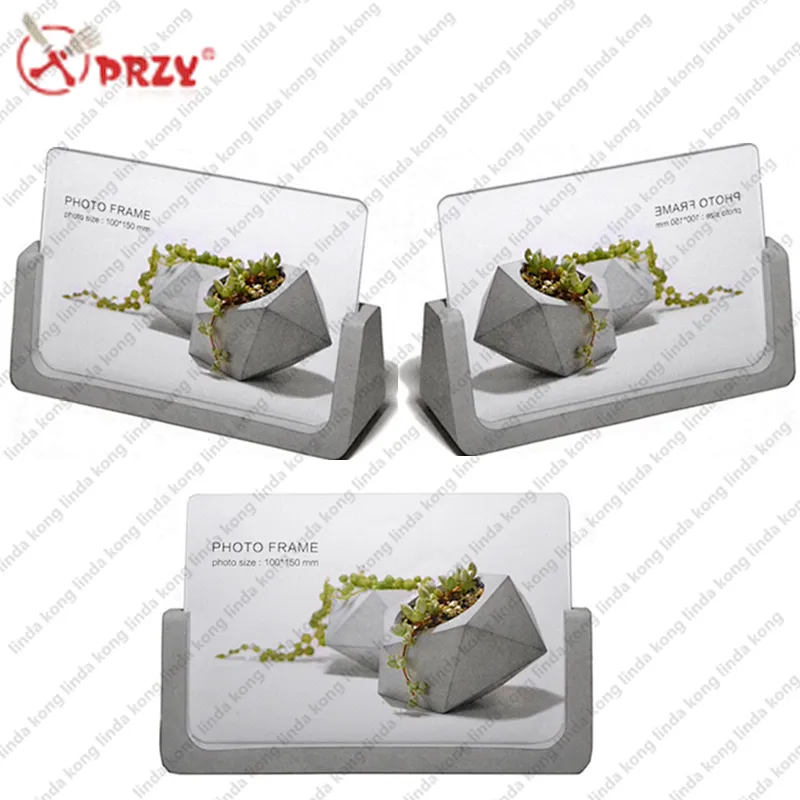 New design 2018 Cement frame mold silicone Concrete business card holder silicone molds