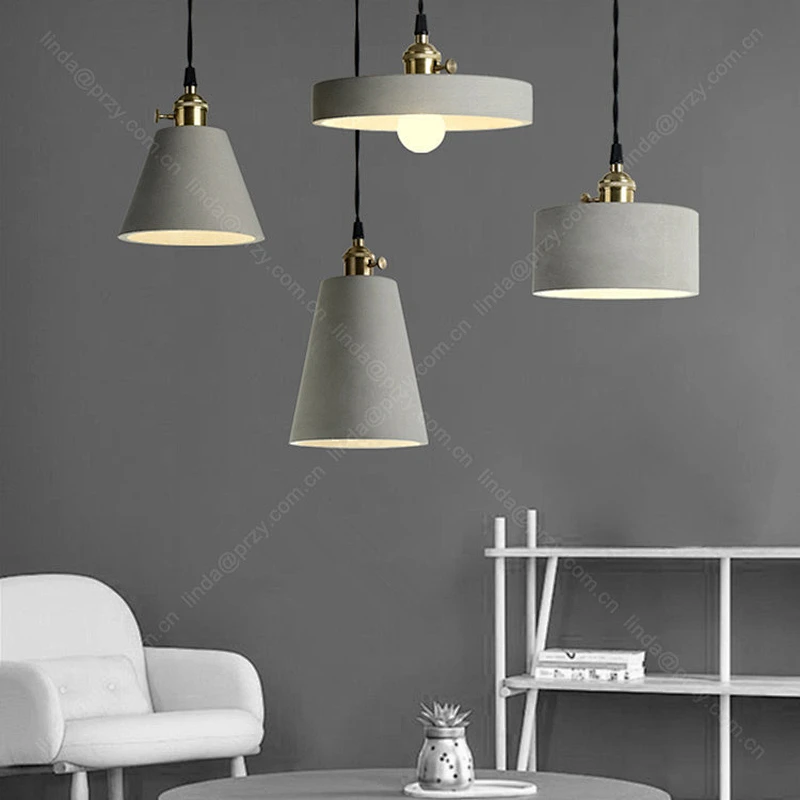Nordic creative Cement lampshade Mould Retro bar coffee house Concrete small chandelier Silicone molds