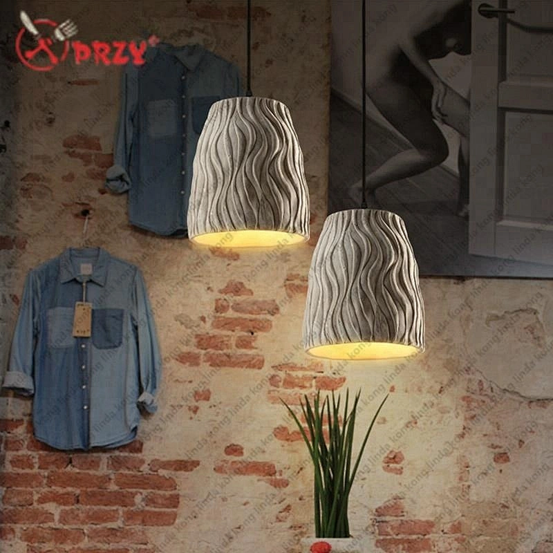 PRZY creative silicone Cement Art chandeliers molds simple Pattern Cement Lampshade silicone Moulds