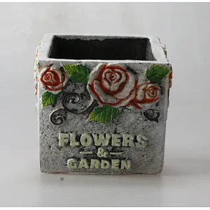 Rose Cement Concrete Flower Pot Industrial DIY Silicone Mould