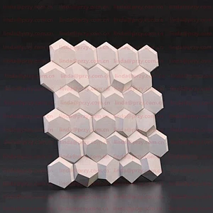 Geometric honeycomb wall tile mold silicone concrete brick molds 3D Decorative Wall Panels mould