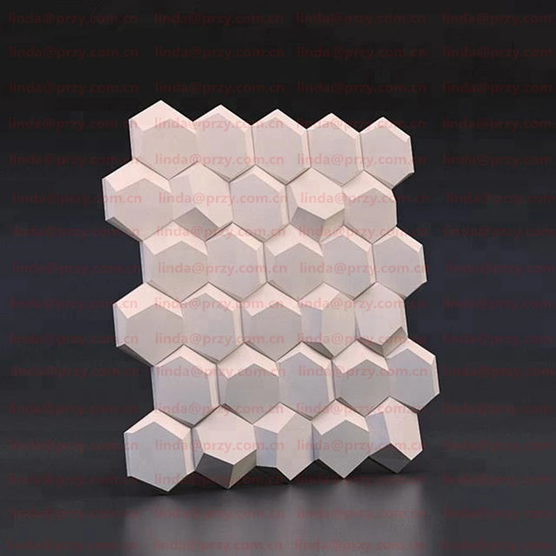 Geometric honeycomb wall tile mold silicone concrete brick molds 3D Decorative Wall Panels mould