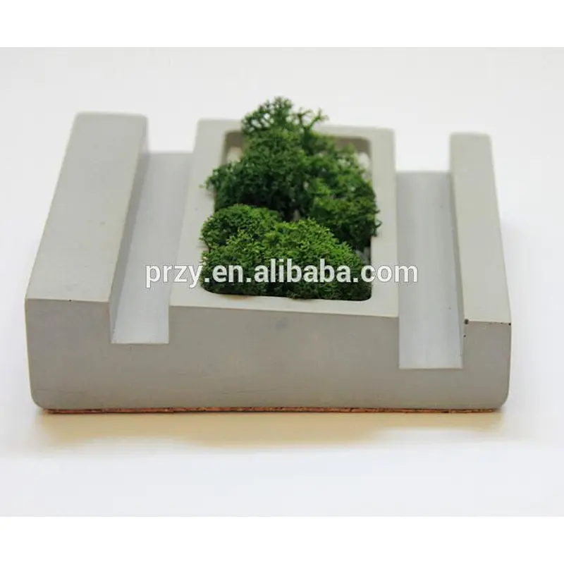 Concrete creative phone holder silicone molds cement moss pots mould Apple iPad shelf silicone molds PRZY