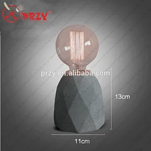 PRZY Noric retro Cement desk lamp mould concrete table lampshade silicone mold